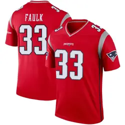 Nike Kevin Faulk New England Patriots Men's Legend Red Inverted Jersey