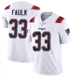 Nike Kevin Faulk New England Patriots Men's Limited White Vapor Untouchable Jersey