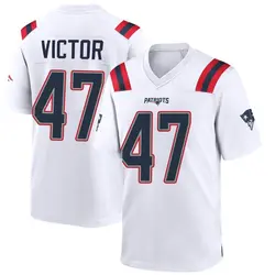 Nike Mikey Victor New England Patriots Men's Game White Jersey