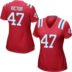 Nike Mikey Victor New England Patriots Women's Game Red Alternate Jersey