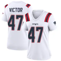 Nike Mikey Victor New England Patriots Women's Game White Jersey