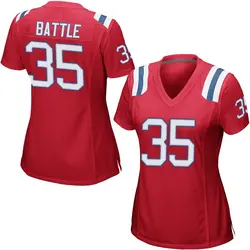 Nike Miles Battle New England Patriots Women's Game Red Alternate Jersey