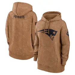 Nike New England Patriots Women's Brown 2023 Salute to Service Pullover Hoodie