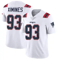 Nike Oshane Ximines New England Patriots Men's Limited White Vapor Untouchable Jersey