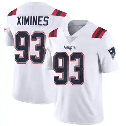 Nike Oshane Ximines New England Patriots Youth Limited White Vapor Untouchable Jersey