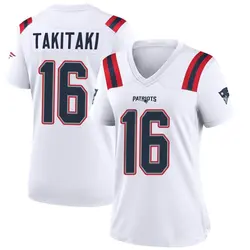 Nike Sione Takitaki New England Patriots Women's Game White Jersey