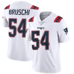 Nike Tedy Bruschi New England Patriots Men's Limited White Vapor Untouchable Jersey