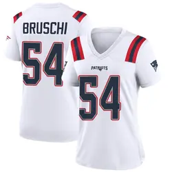 Nike Tedy Bruschi New England Patriots Women's Game White Jersey